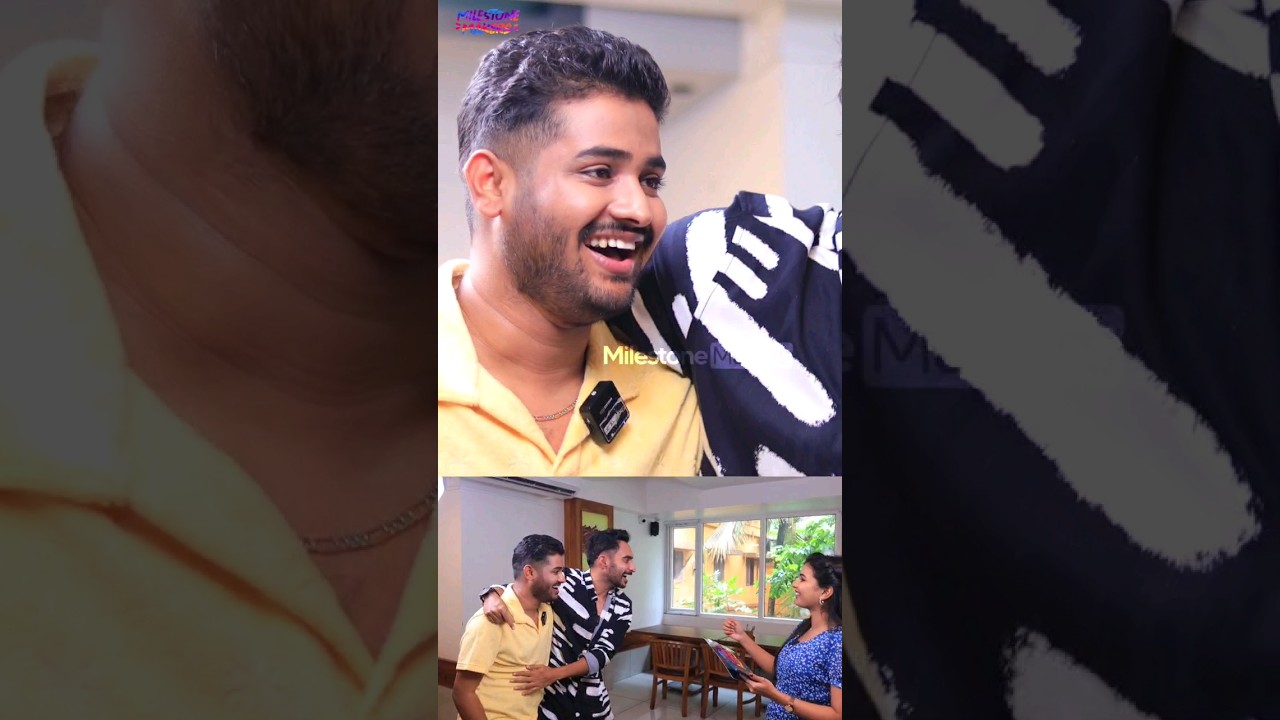 Junaiz VP Surprise Visit In Rinosh George Interview | Bigg Boss | Milestone Makers | #shorts
