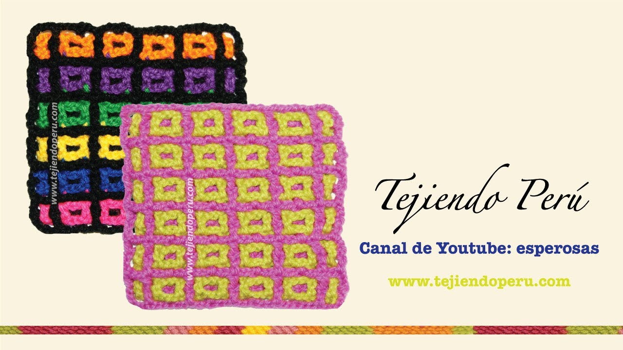 Cómo tejer el punto filet entretejido a crochet