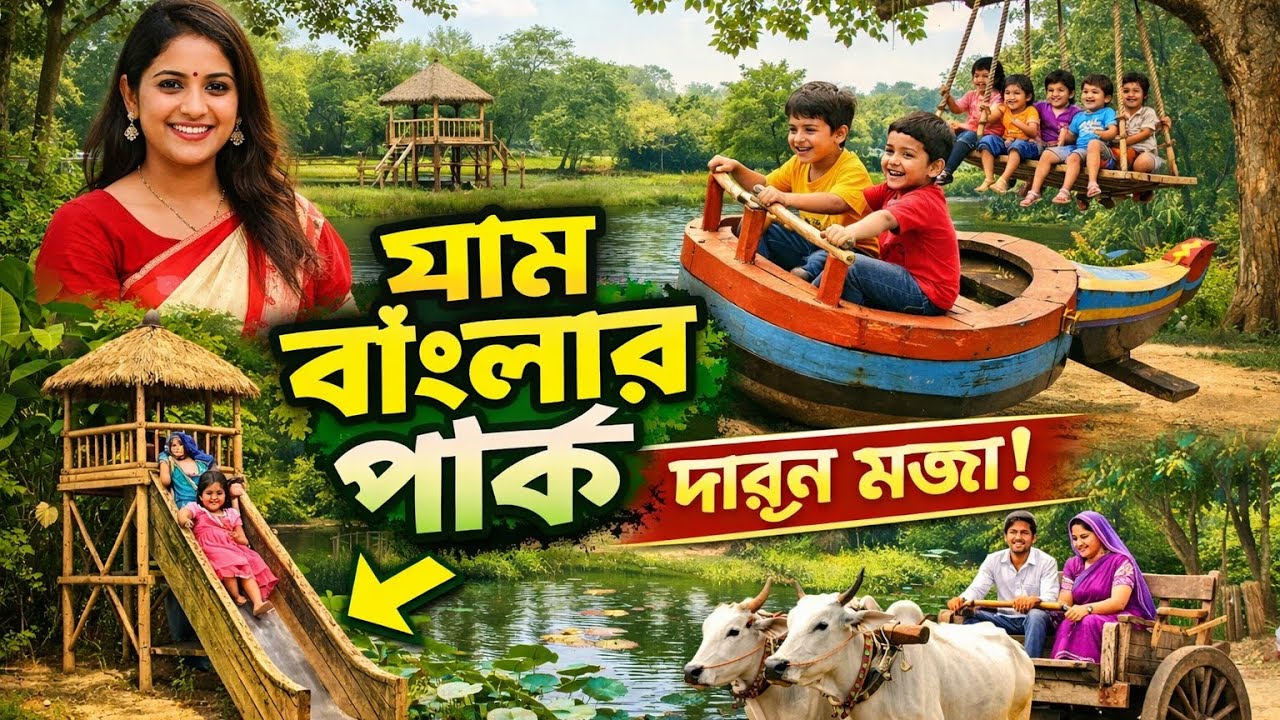 গ্রাম বাংলার পার্ক | পারিবারিক আনন্দ gram Bangla Park parivarik Anand 