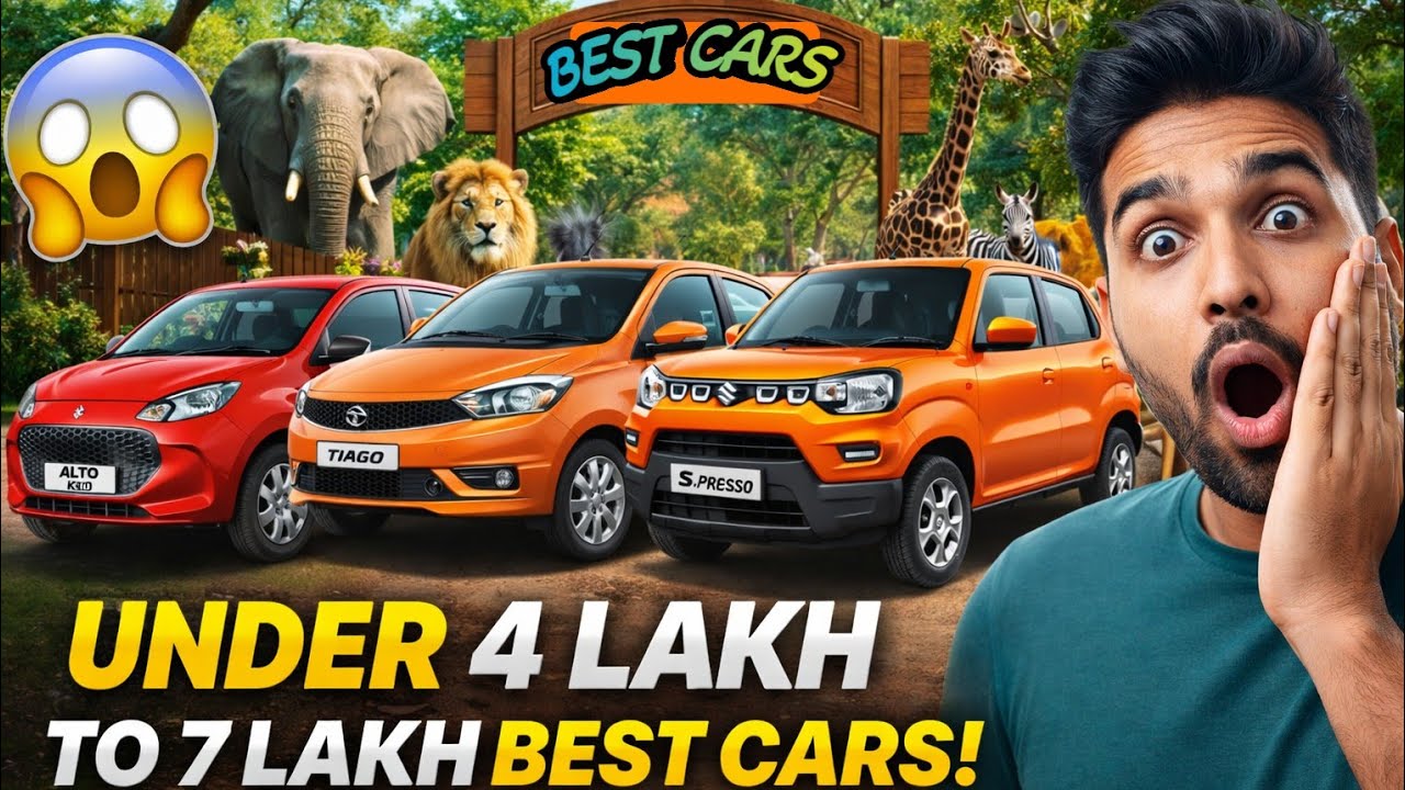 🚗 ₹4 లక్షల నుండి ₹7 లక్షల వరకు బెస్ట్ 3 కార్లు!