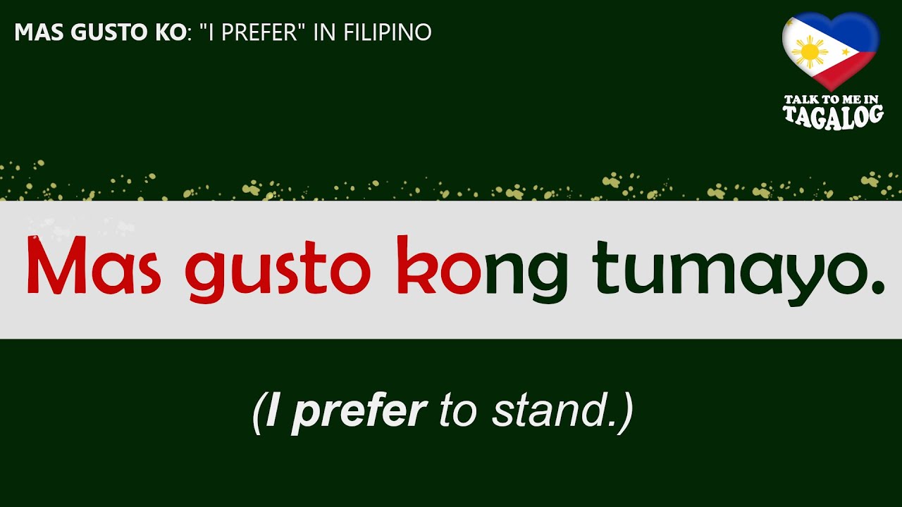 MAS GUSTO KO - How to Use 