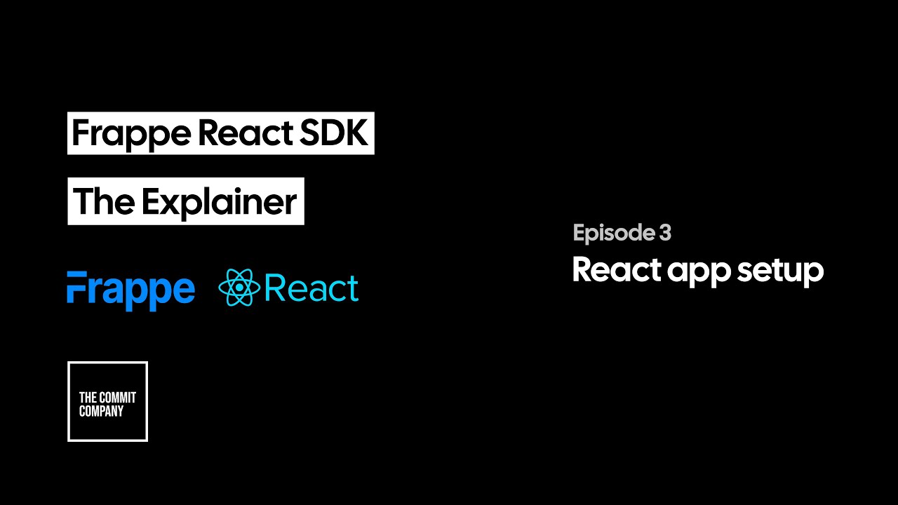 Настройка React-приложения | Frappe React SDK — Подробное объяснение | Эпизод 3