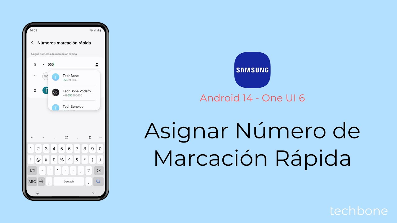 Asignar N&uacute;mero de Marcaci&oacute;n R&aacute;pida - Samsung [Android 14 - One UI 6]