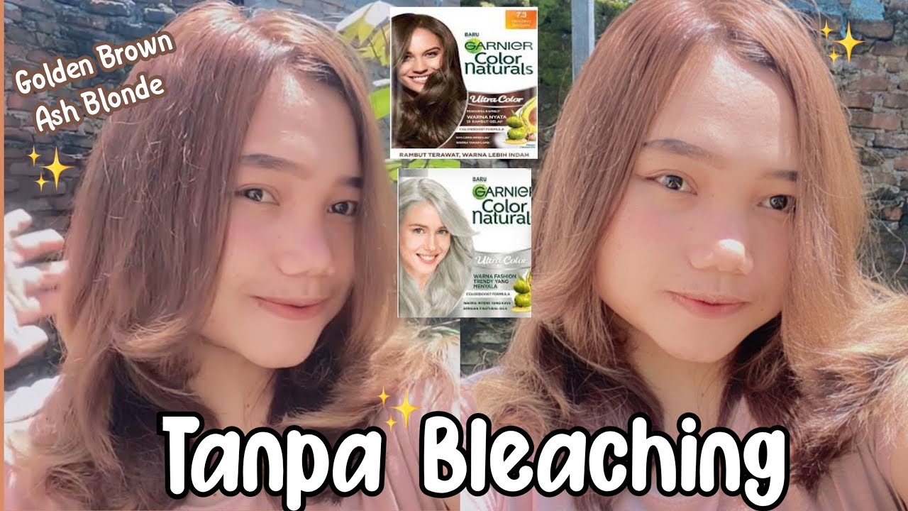 Semir Rambut Garnier Golden Brown  X Ash Blonde Tanpa Bleaching😍✨