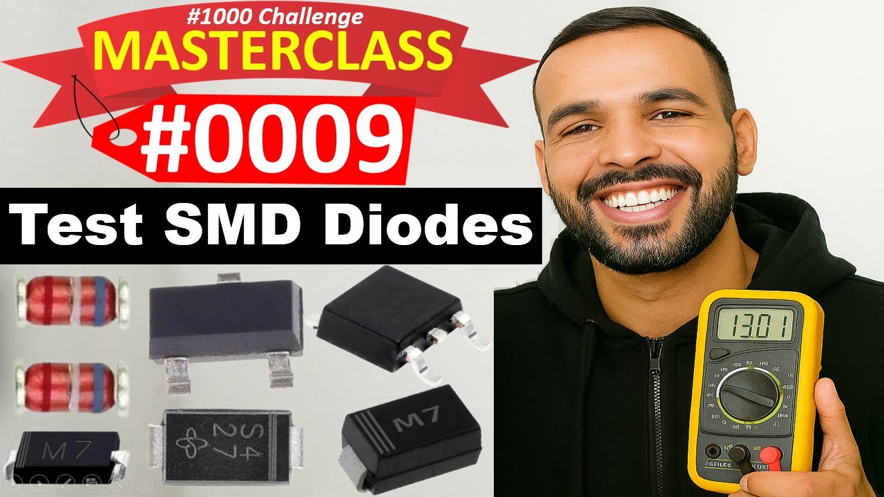 #009 Electronic Components: SMD Diode Testing Using Multimeter | how to check schottky diode