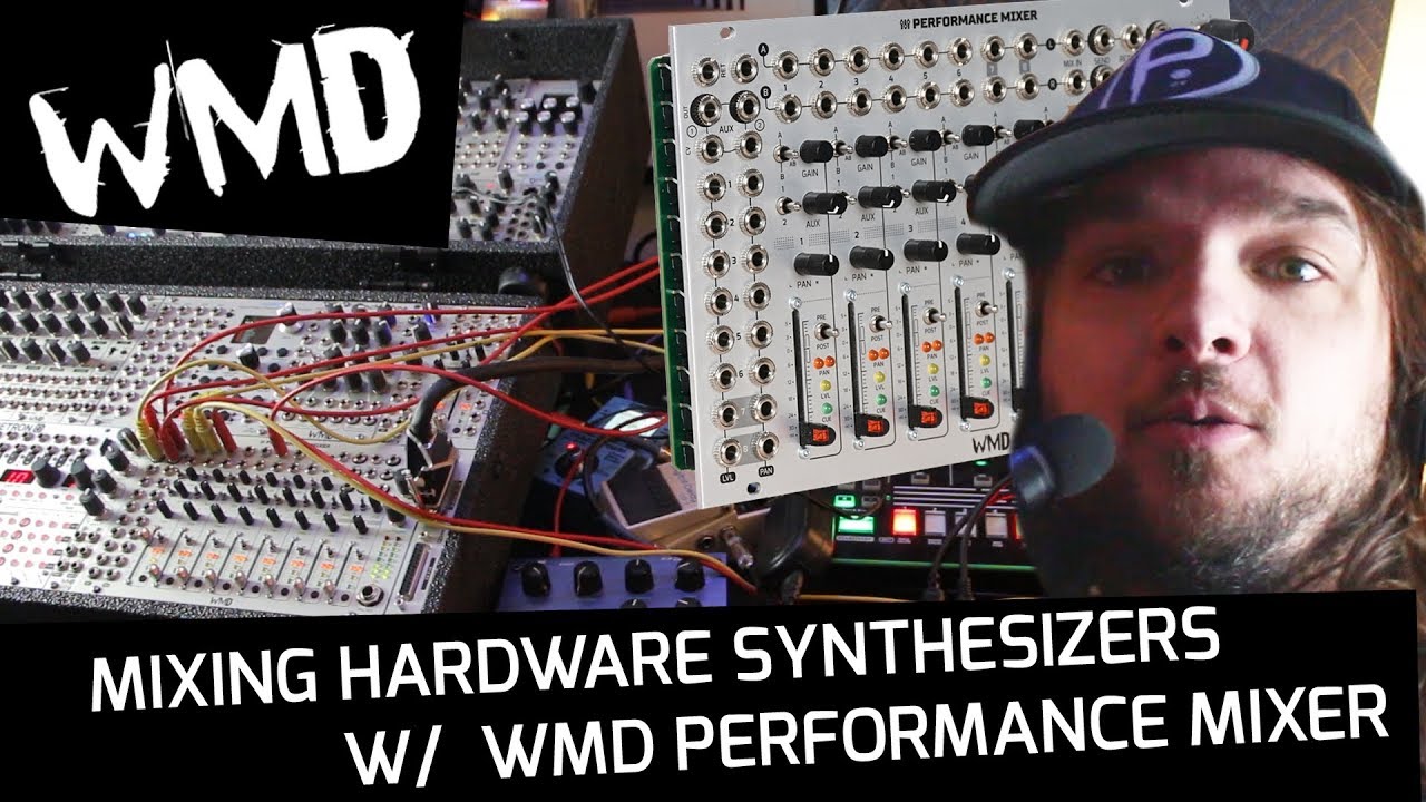 Mixing hardware synthesizers and effects pedals with the WMD Performance Mixer
