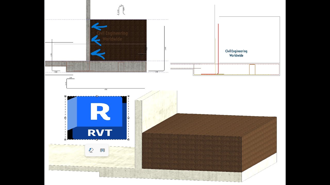 Revit Structural: Full Rebar Modeling for a Slab Foundation Under Lateral Earth Pressure