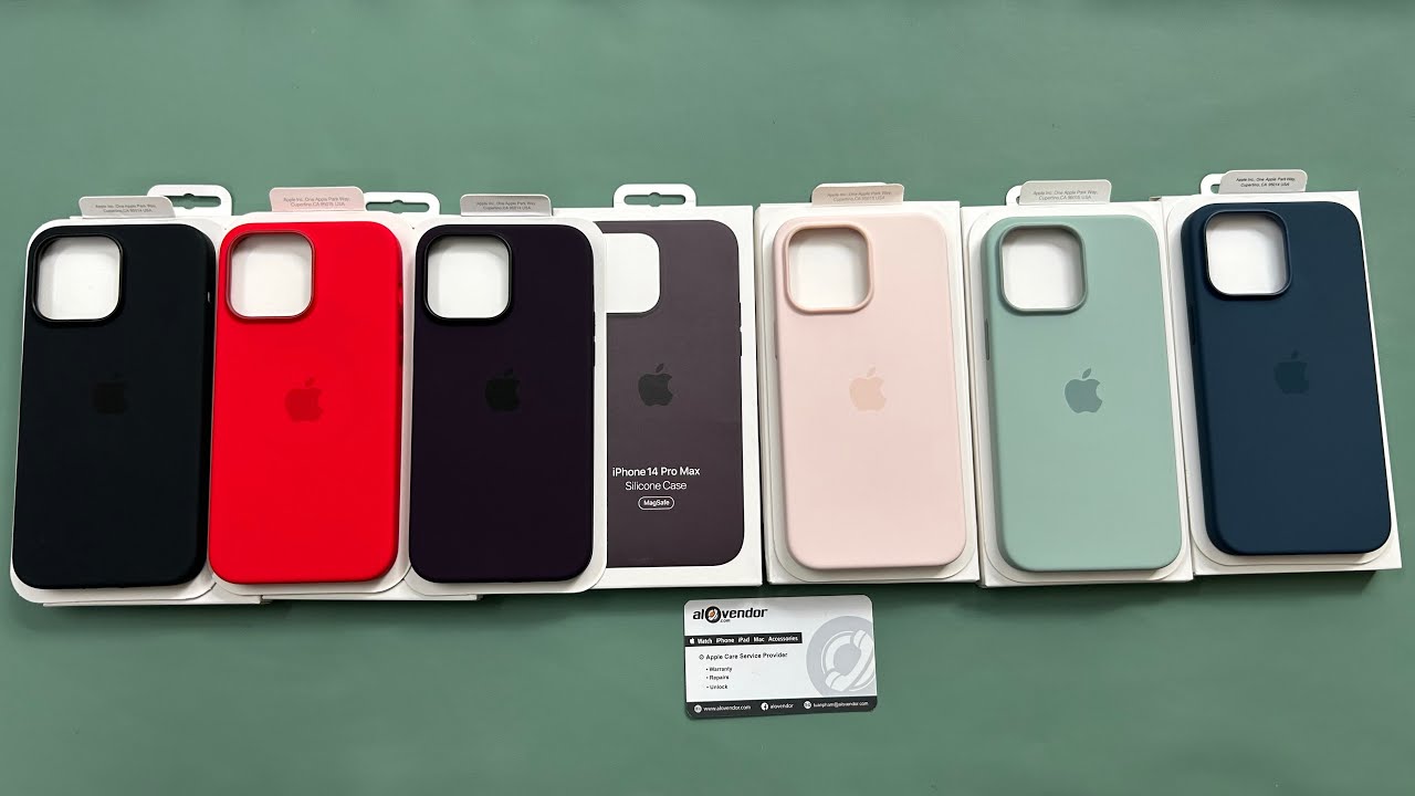 Trên tay 6 màu ốp Silicone MagSafe iPhone 14 Pro Max