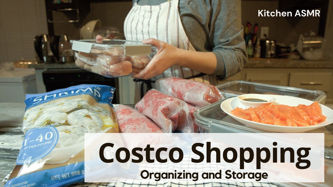 Costco Food Storage and Organization // Storing Meat and Cutting Sashimi