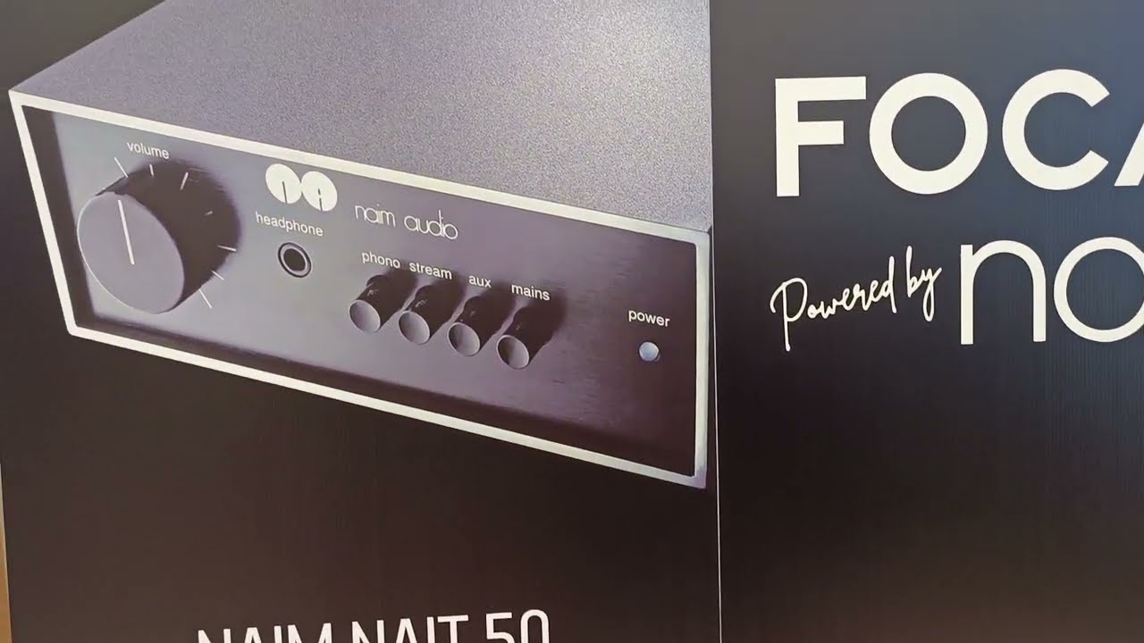 Focal Vestia with Naim Nait 50, power is 25Watt, Great Sound.