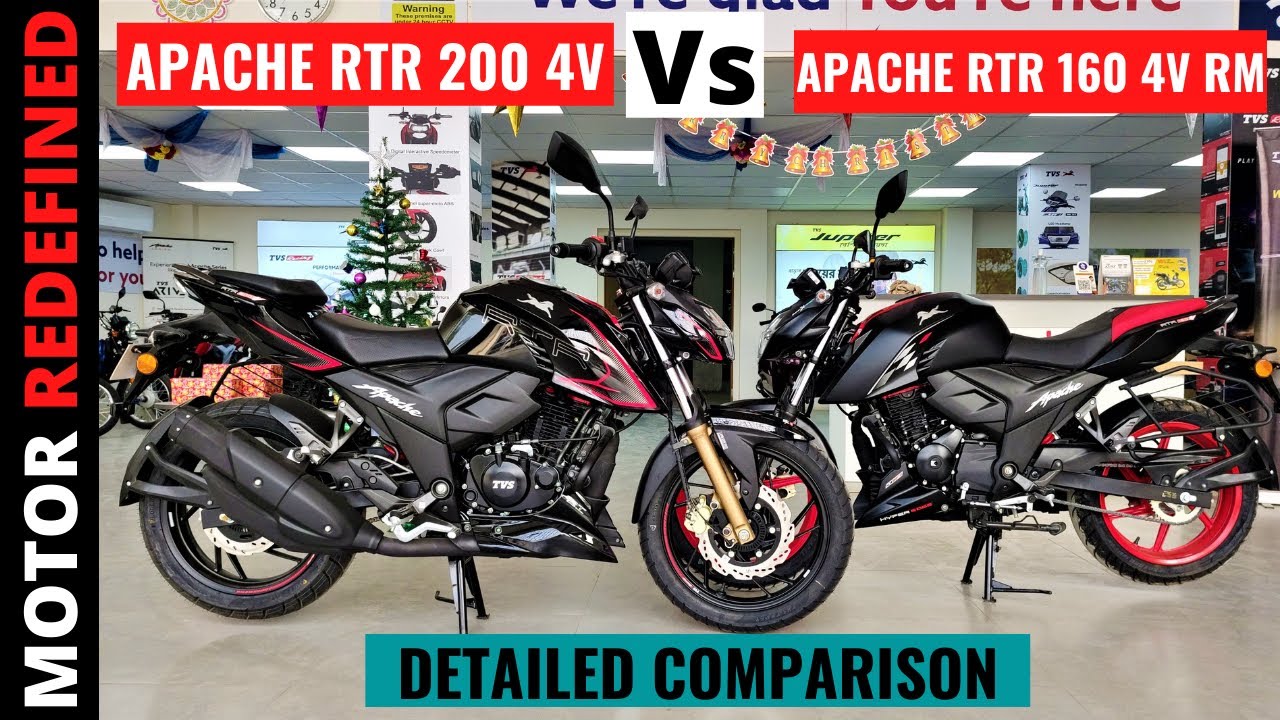 Finally Apache 160 4V BS6 RM Special Edition Vs Apache 200 4V bs6 - Detailed Comparison