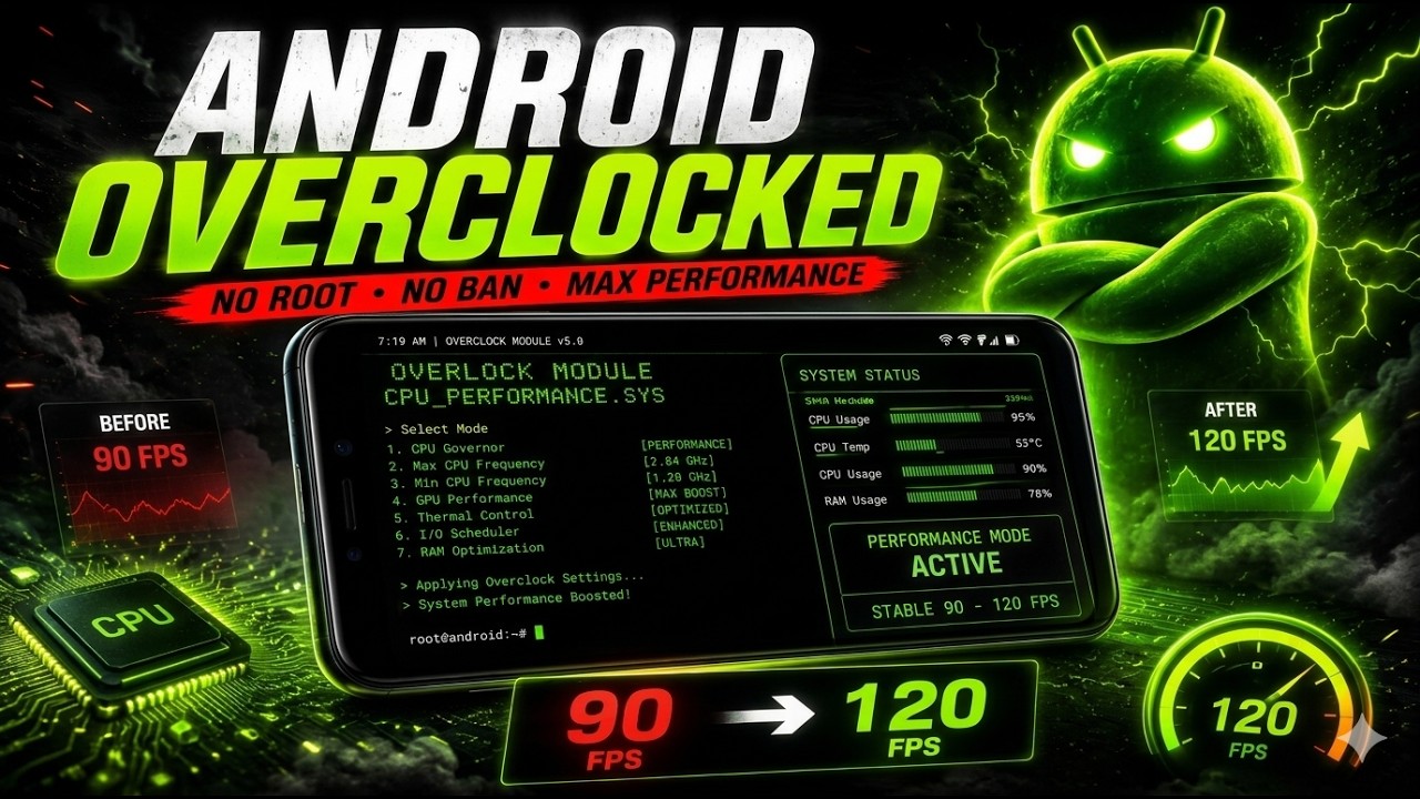 Turn Your Android Into a 90FPS Gaming Beast 🔥❗No Root @Tharki.GamingO 