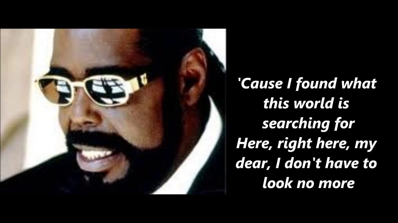 Barry White  Never Never Gonna Give You Up Lyrics