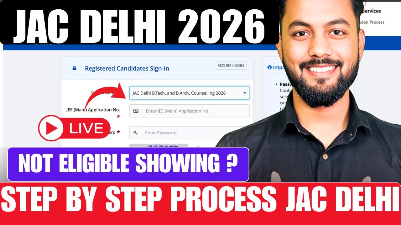 BIG CHANGES🫡|How To Fill JAC Delhi Registration Form|JAC Delhi Registration Process Process Complete