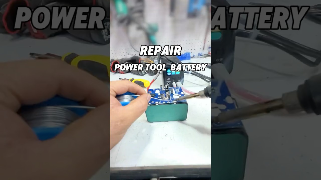 Making a Professional Grade Power Tool Battery at Home #diy #powertools #shorts