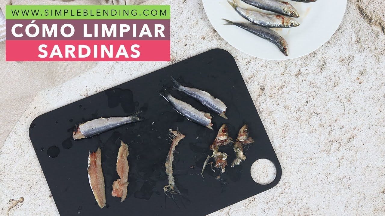 CÓMO LIMPIAR SARDINAS | Cómo limpiar pescado azul pequeño | Limpiar pescado paso a paso