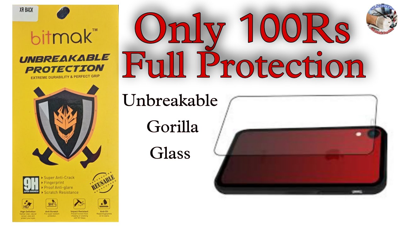 IPhone XR Gorilla Glass Back Tempered | IPhone XR Back Protector | #Shorts