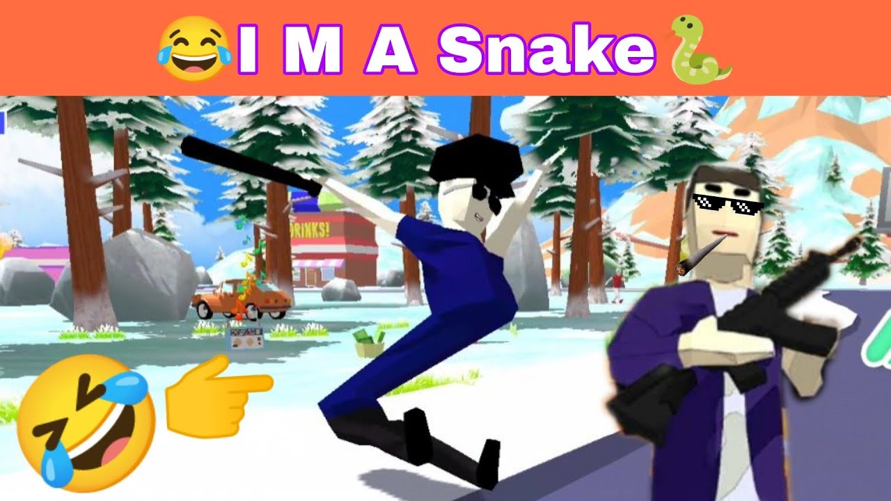 Dudes Become Snakes In Dude Theft Wars.Dude Theft Wars Funny Glitches.🐍🤣🐍