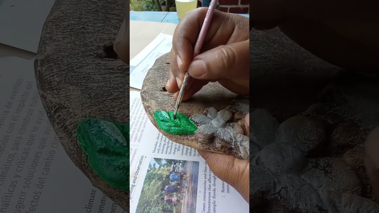 como pinto la piezas de cemento