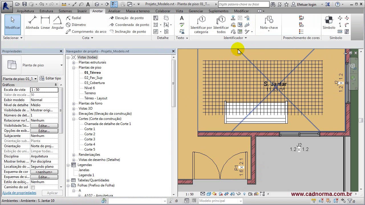Revit III - I-16 - Regiões Preenchidas