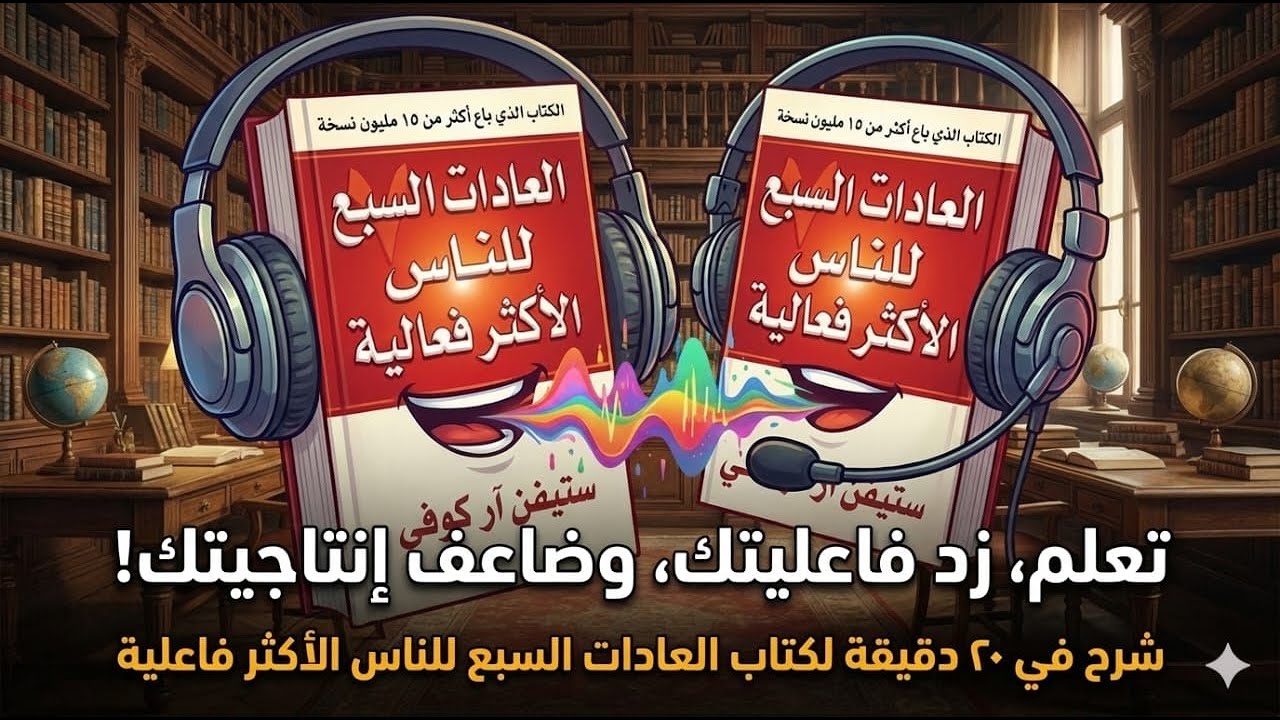 7 عادات ستغير حياتك للأبد! | شرح مختصر كتاب العادات السبع للناس الأكثر فاعلية.