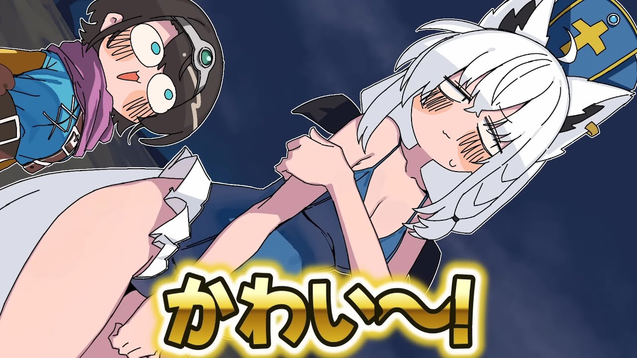 【手描き】あぶない水着鑑賞会【※配信に載せる際はBGMに注意して下さい】【大空スバル/ホロライブ/切り抜き/切り抜き漫画/ホロライブ切り抜き】
