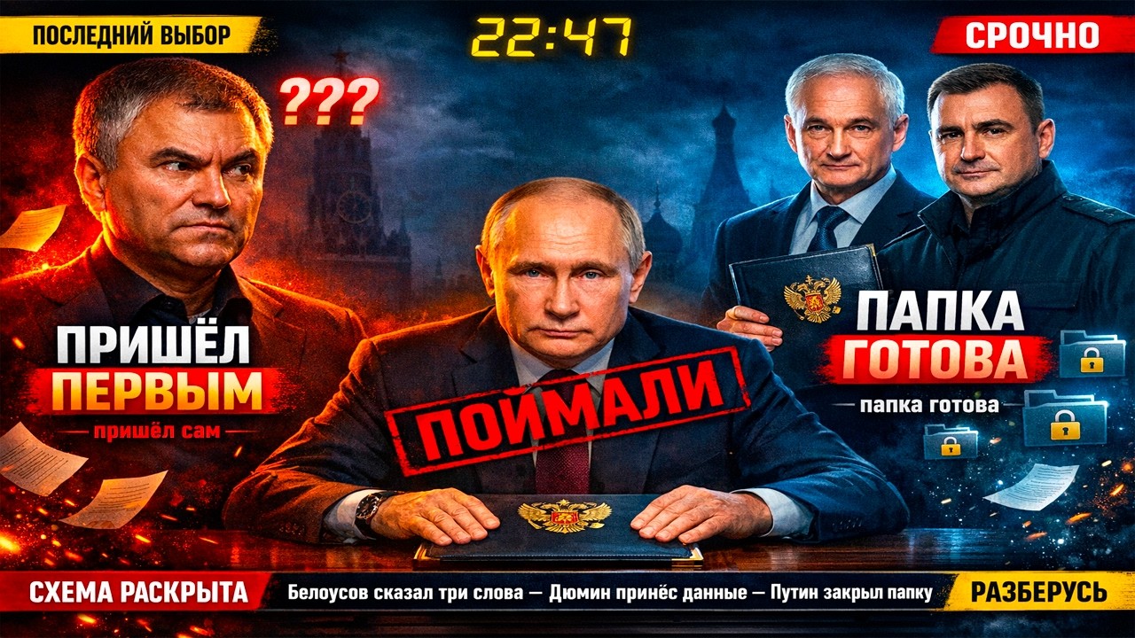 БЕЛОУСОВ И ДЮМИН БЫЛИ В ШОКЕ. Путин сказал что Володин уже приходил — папка готова
