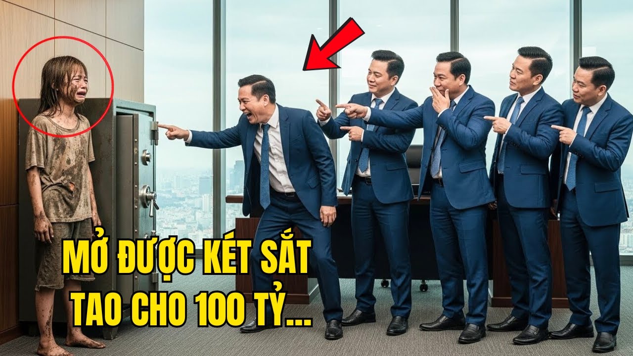 " Mở Được Két, Tao Cho 100 Tỷ” – Tỷ Phú Cười Nhạo, Nhưng Cô Bé Khiến Mọi Người Trong Phòng Im Bặt!