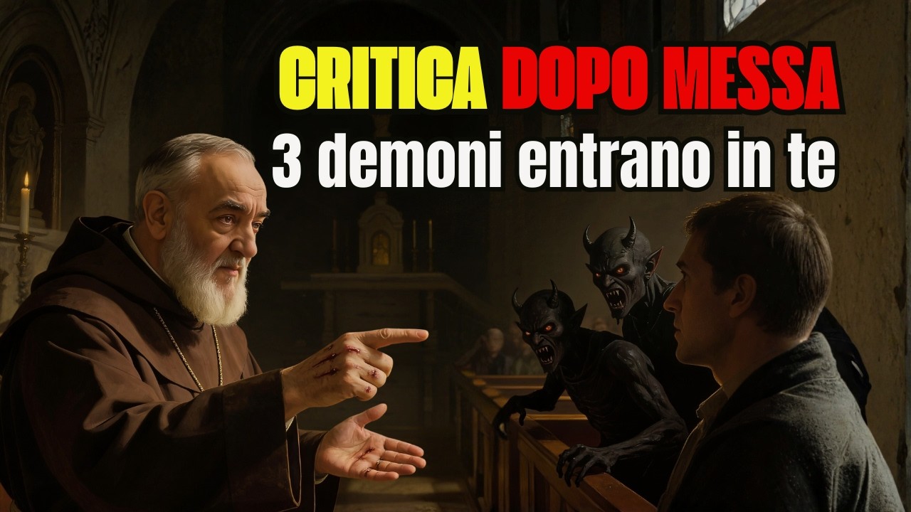 Cosa Padre Pio HA VISTO quando Critichi gli Altri Uscendo dalla Messa