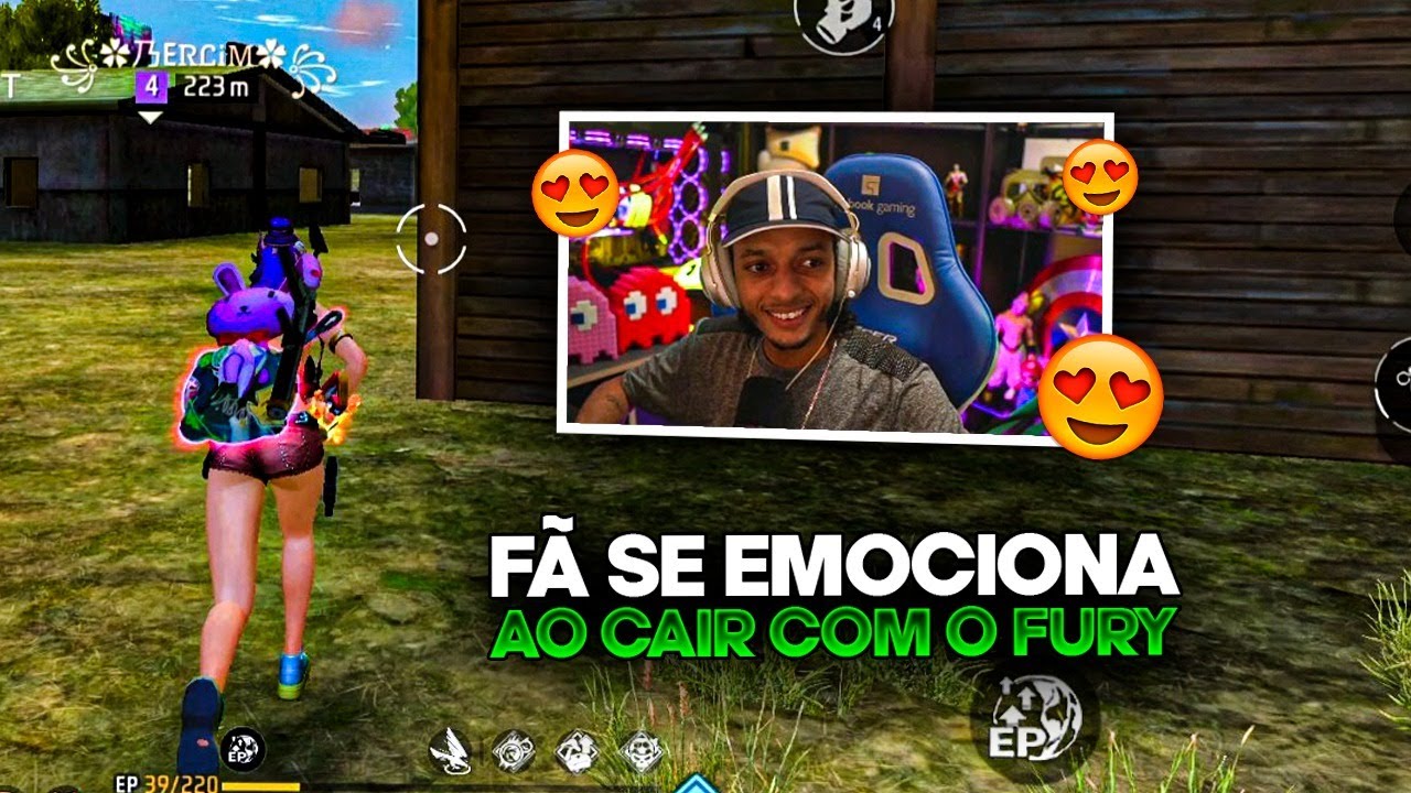 FÃ  SE EMOCIONA AO CAIR COM O FURY NA MESMA PARTIDA!