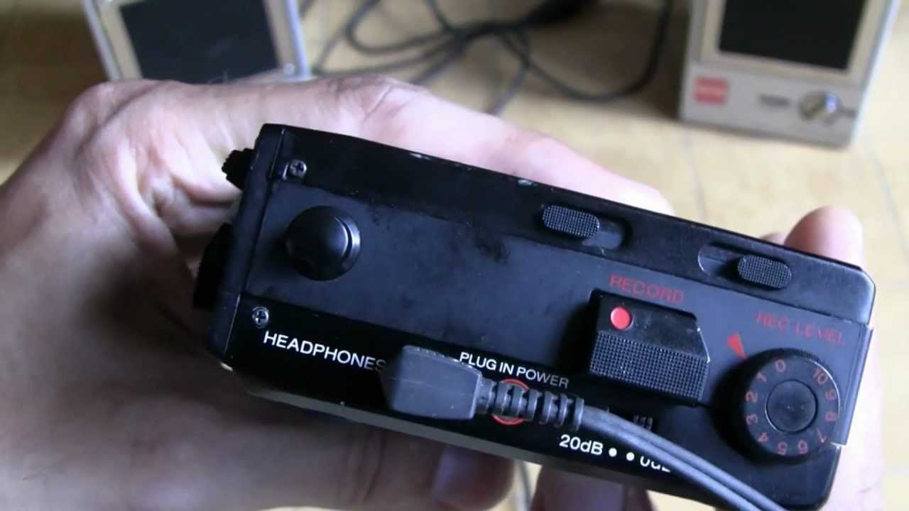 Sony Cassette Corder WM-D6C Professional Recording Walkman playing through Sony Speakers