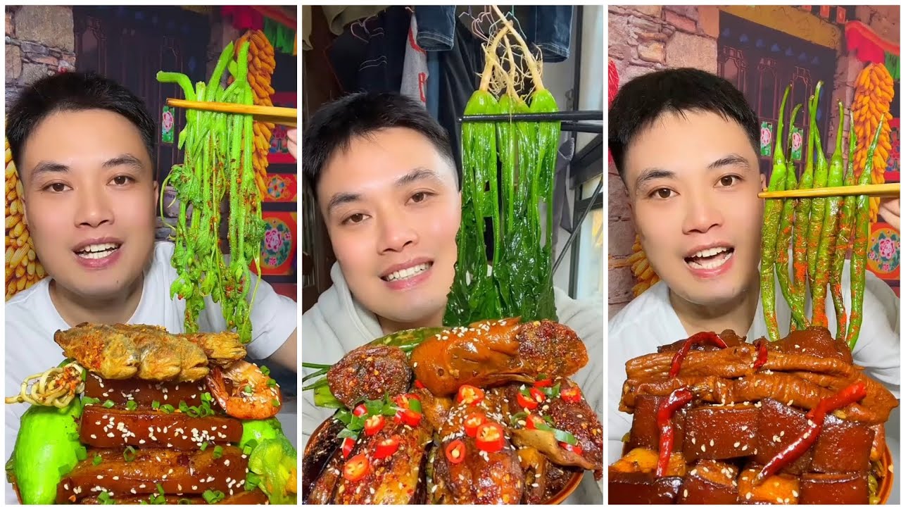 Yummy #220 Eat Meat 😋🔥, chicken 🍗 🍗, Shrimp 🦐🦐.. #mukbang  #eatingshow #yummyfood 