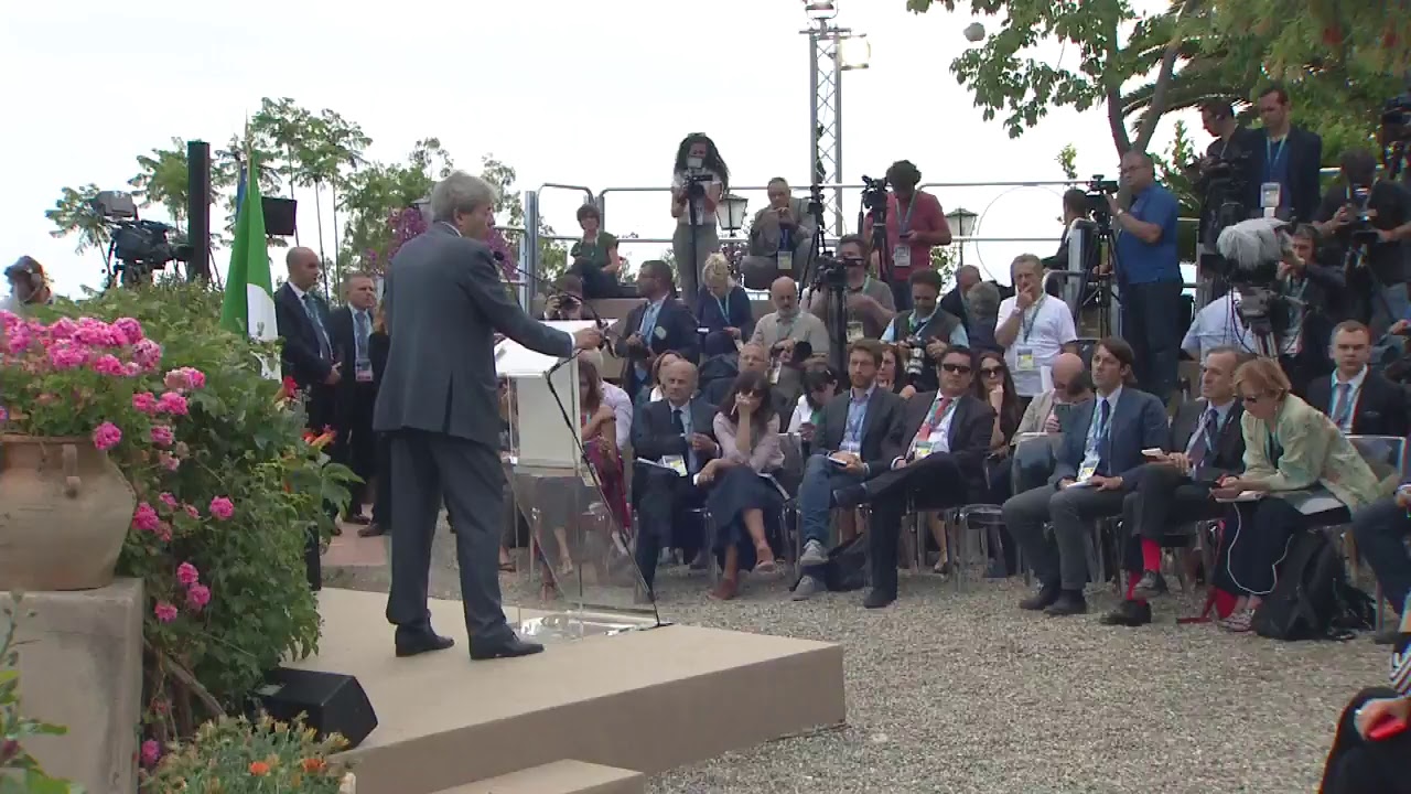 Conferenza stampa del Presidente Gentiloni al Summit #G7Taormina