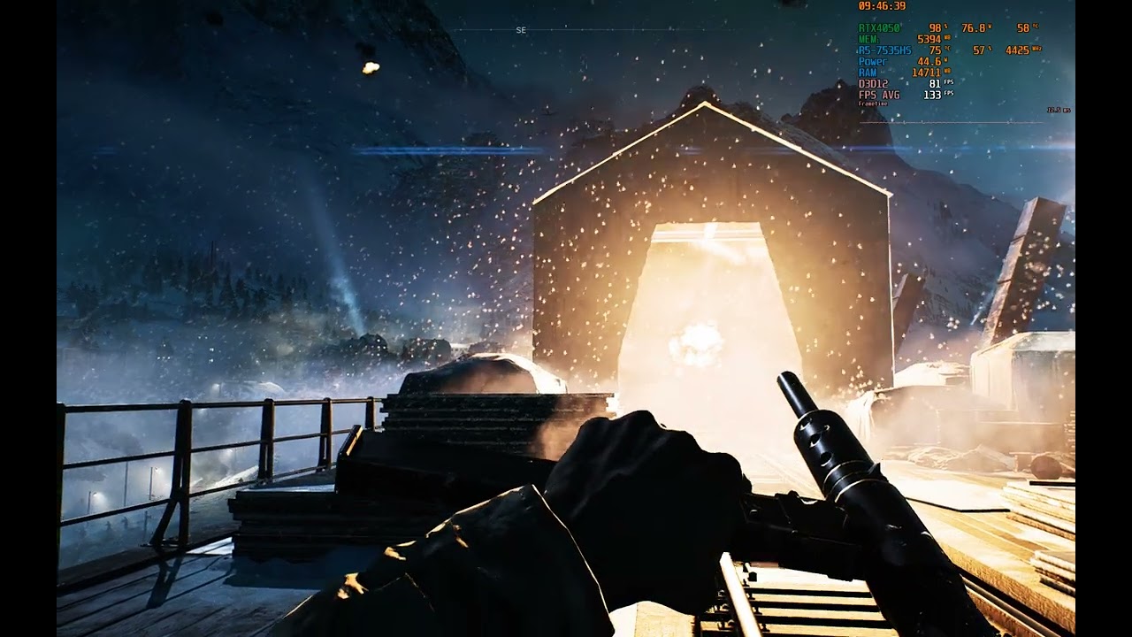 Battlefield V - RTX 4050 - Ryzen 5 7535HS - Nitro 16