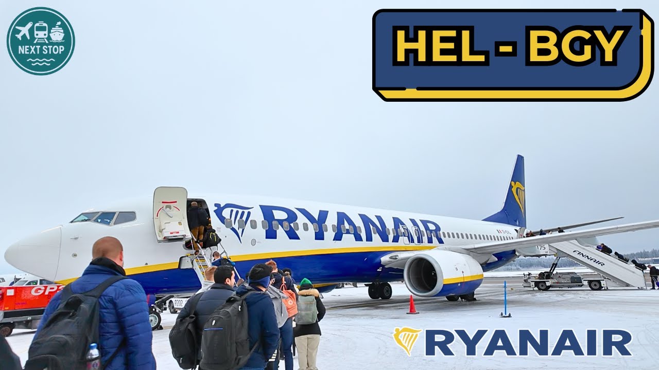 TRIP REPORT | Da Helsinki Vantaa a Milano Bergamo | RYANAIR 🇫🇮-🇮🇹