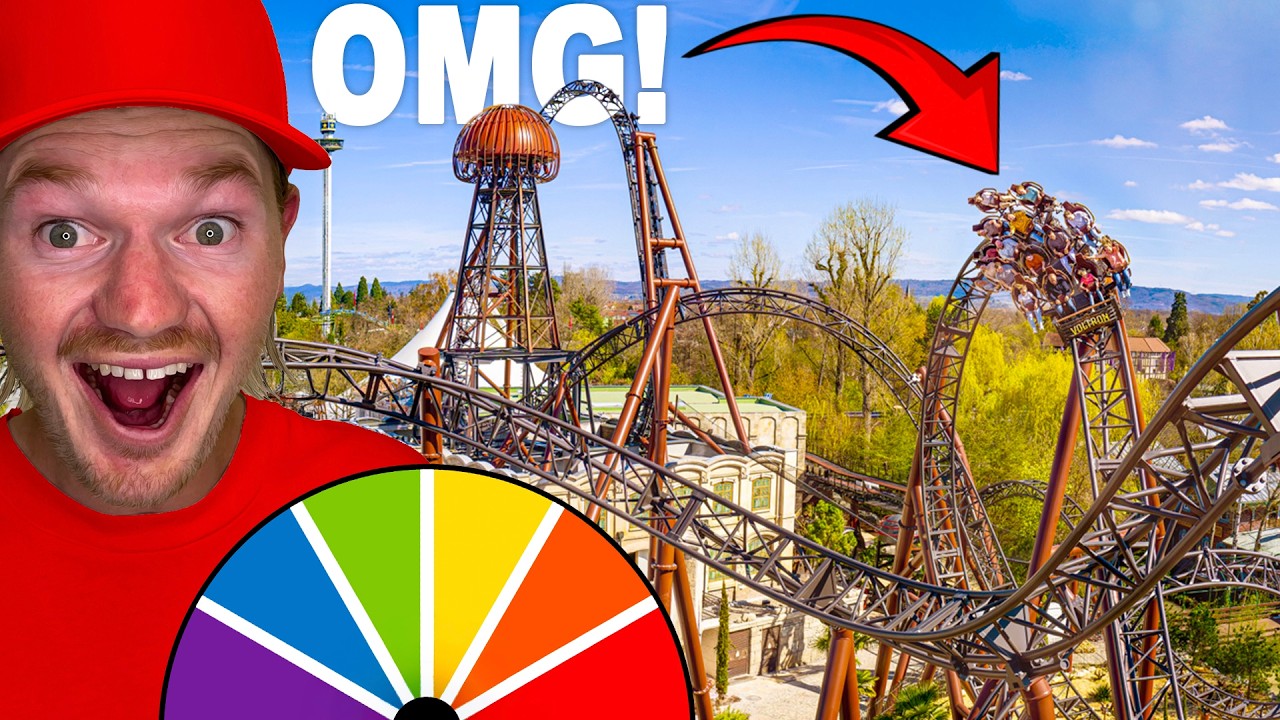 MYSTERY WHEEL Decides Which THEME PARK I Visit - Day 1 🇩🇪