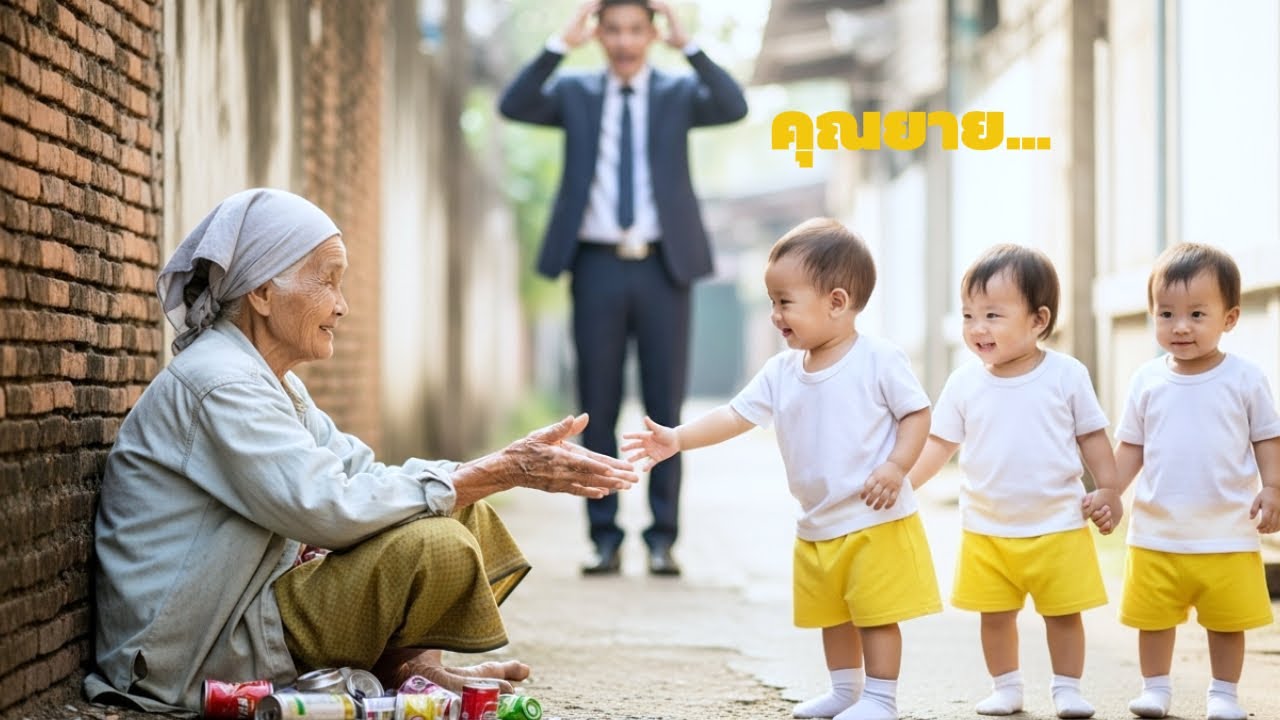 เด็กเศรษฐีสามคนเรียก “คุณยาย” ทันทีที่พบหญิงชราจน ทำเอาทั้งย่านช็อก