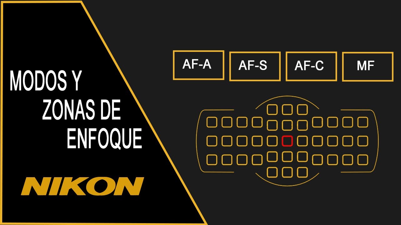 MODOS y ZONAS de enfoque en c&aacute;maras Nikon 2021