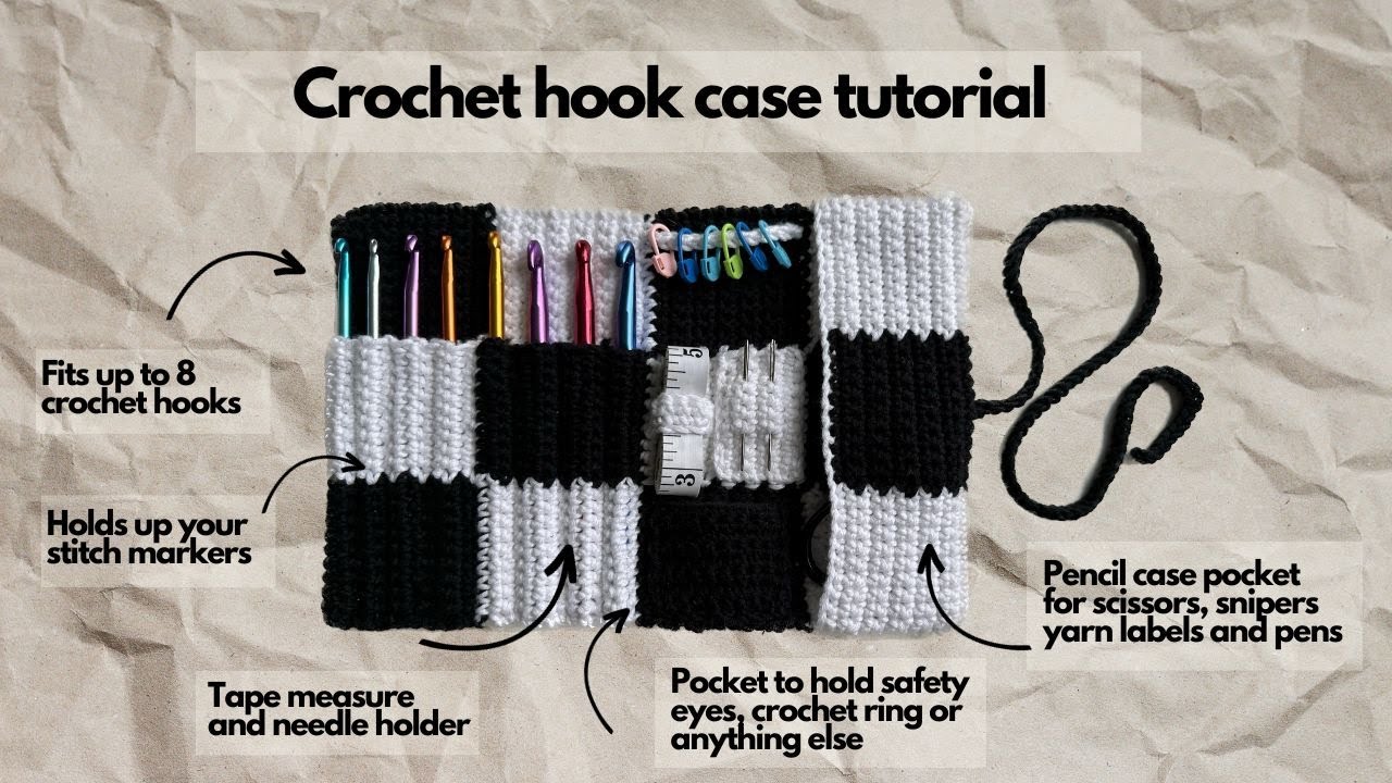 Crochet hook case tutorial I Kenikse Crochet