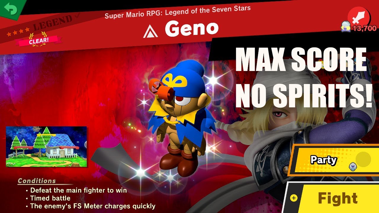 Super Smash Bros. Ultimate - Geno no Spirits (MAX SCORE)