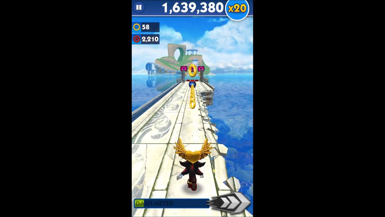 [Sonic Dash] New Record with only the free revive used! Three million points! :)