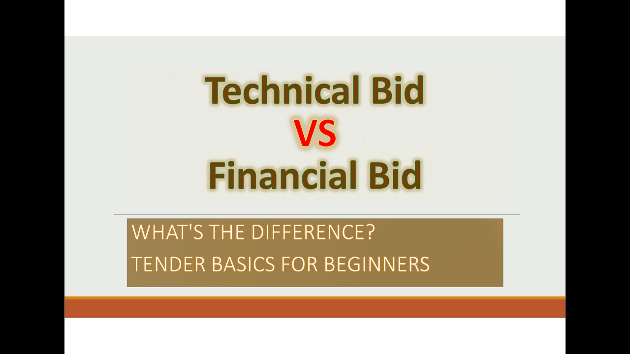 Technical Bid vs Financial Bid Explained | Tender Basics for Beginners
