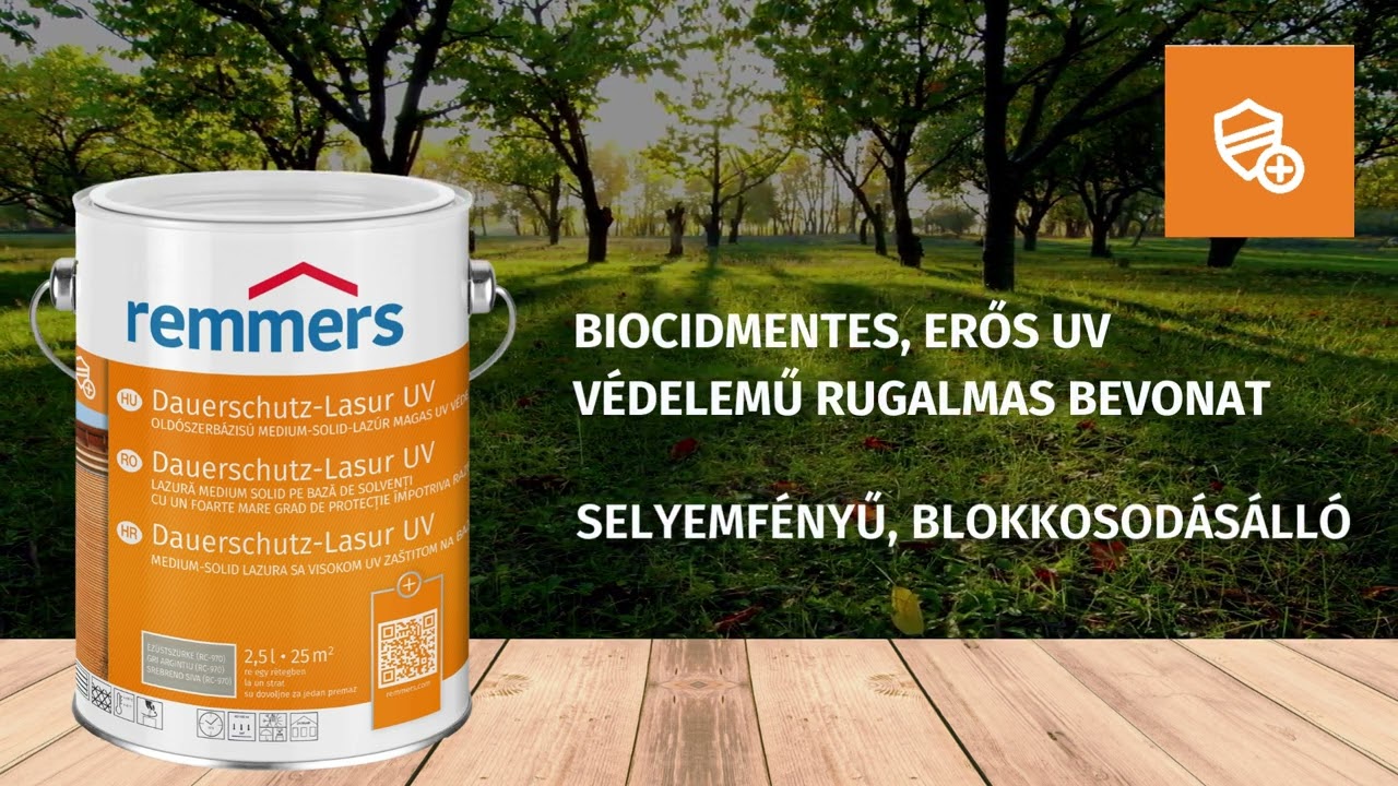 Remmers Dauerschutz Lasur UV - Old&oacute;szerb&aacute;zis&uacute; f&eacute;lvastag laz&uacute;r