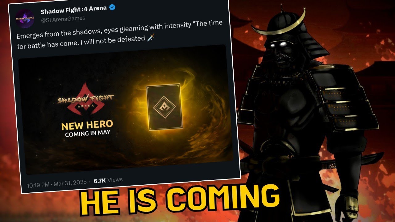 Официально подтверждено 😲 Новый легендарный герой — Сёгун! || Shadow Fight 4 Arena
