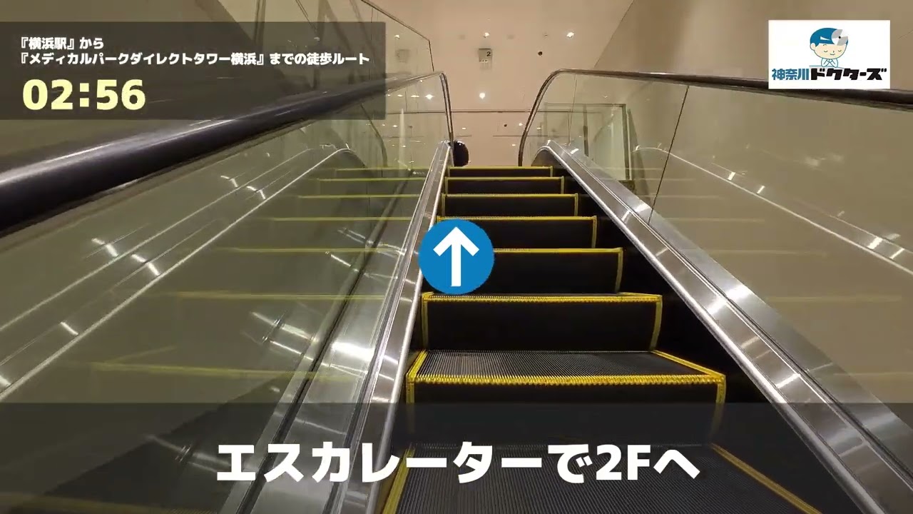メディカルパークダイレクトタワー横浜の徒歩ルート（横浜駅・婦人科）