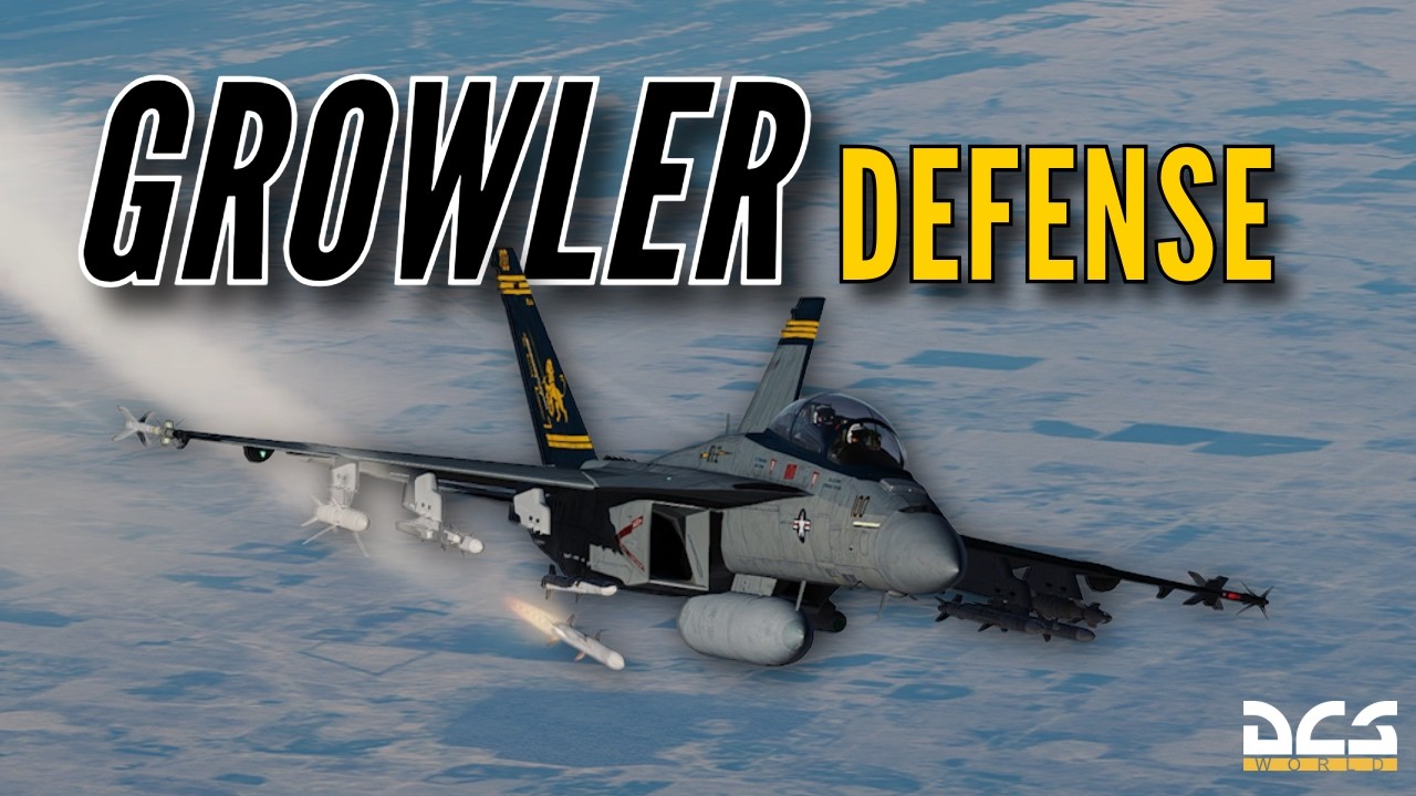 Growler Defense | F/A-18F & EA-18G SEAD Escort & MiG-29 Intercept | DCS World