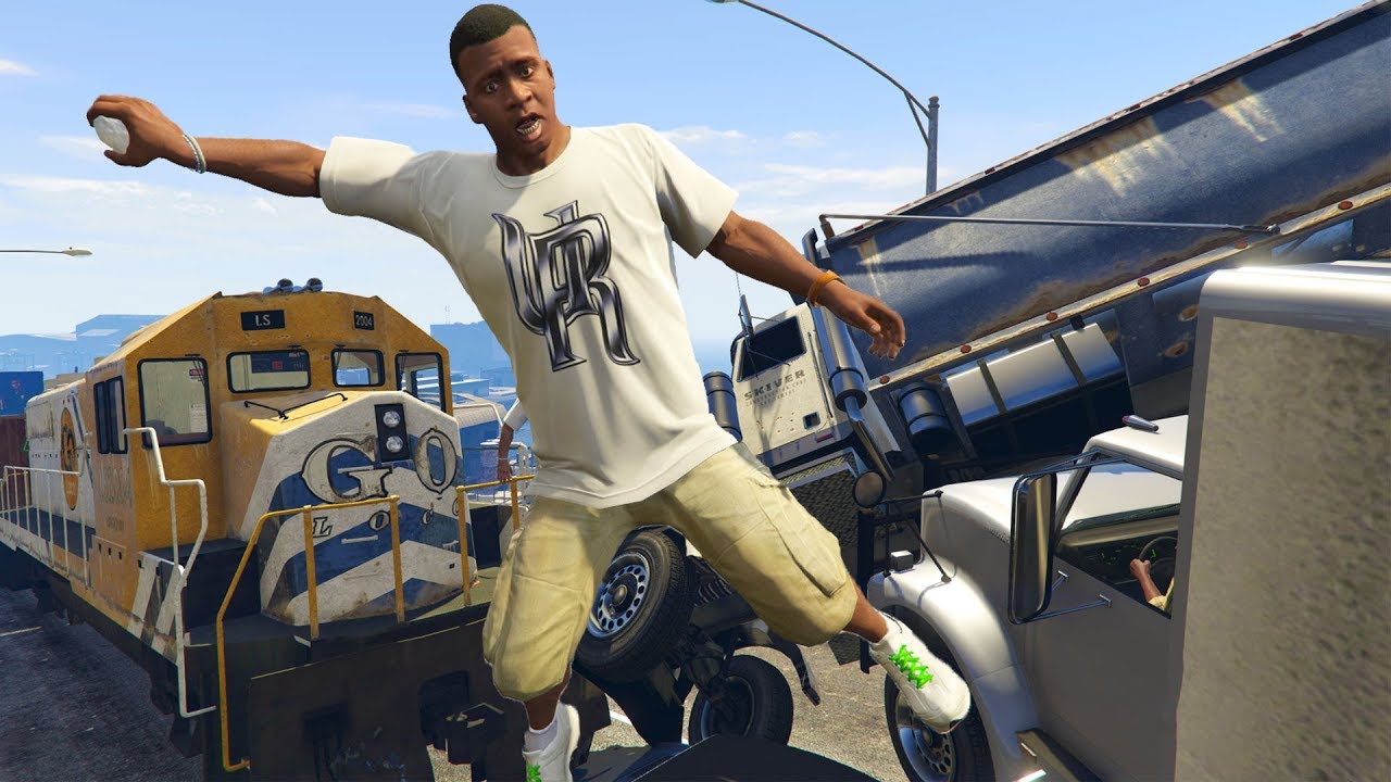 GTA 5 Crazy train | Ragdolls vol.2 (Euphoria physics)