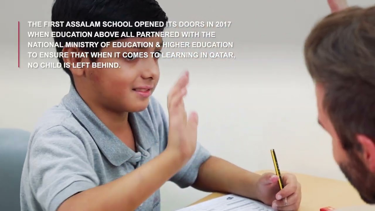 David Beckham visits EAA's Assalam Schools in #Qatar