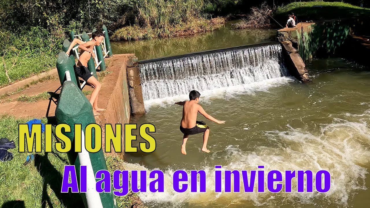 Corpus Christi otra de las perlas del Paraná donde los chicos se bañan en invierno 😁