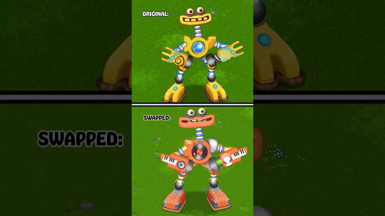 Rare Wubbox on Plant Island - Original VS Swapped Version 3 | My Singing Monsters || MSM Wub